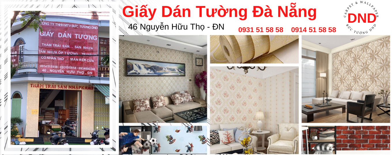 Báo Giá giấy dán tường tại Đà Nẵng giá rẻ #1. Số 46 Nguyễn Hữu Thọ